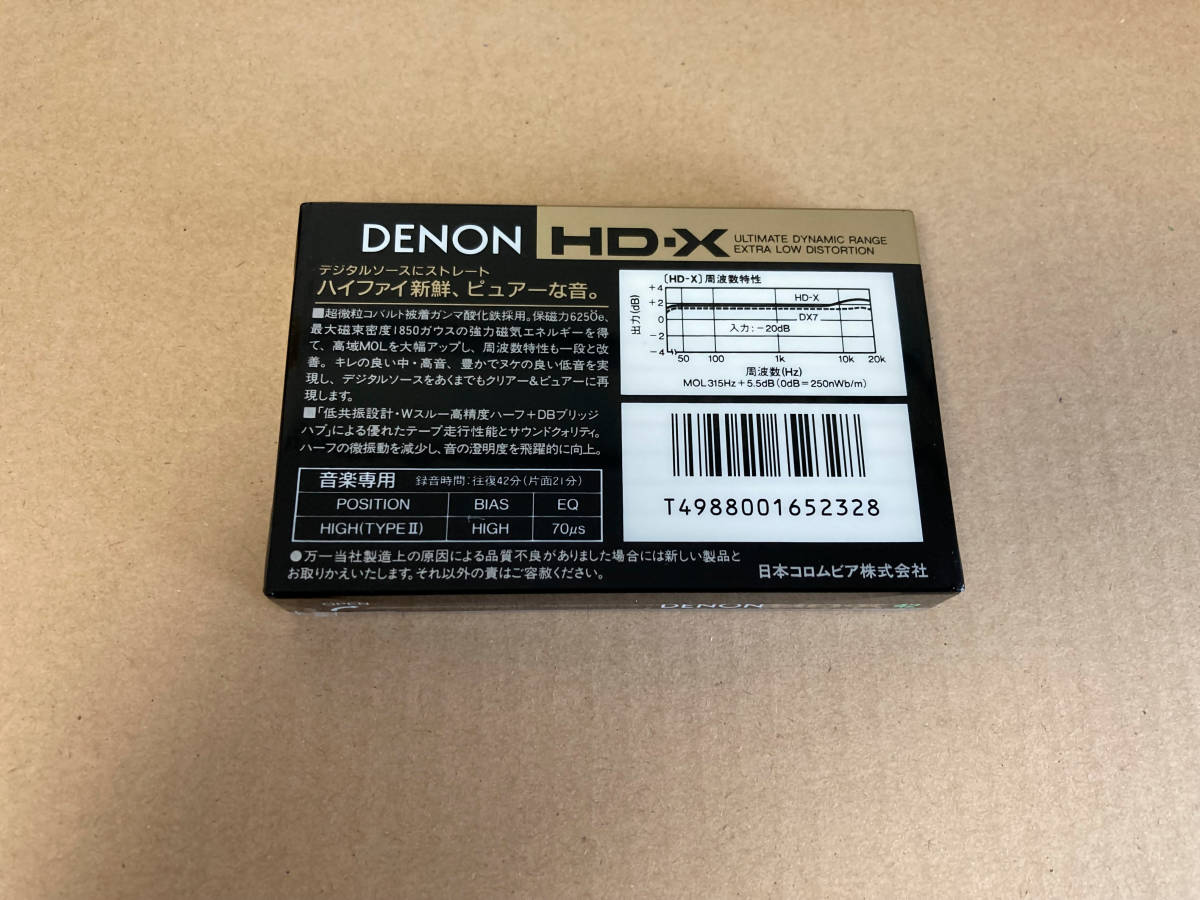 カセットテープ DENON HD-X 1本 00285-1の画像2