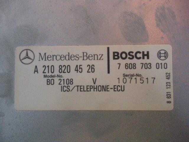  Benz E Class E-210065 ICS/TELEPHONE-ECU control number V6154