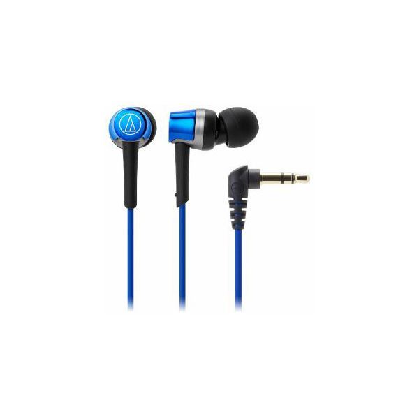 （まとめ） Audio-Technica オーディオテクニカ ATH-CKR30-BL ダイナミック密閉型カナルイヤホン（ブルー） 【×2セット】