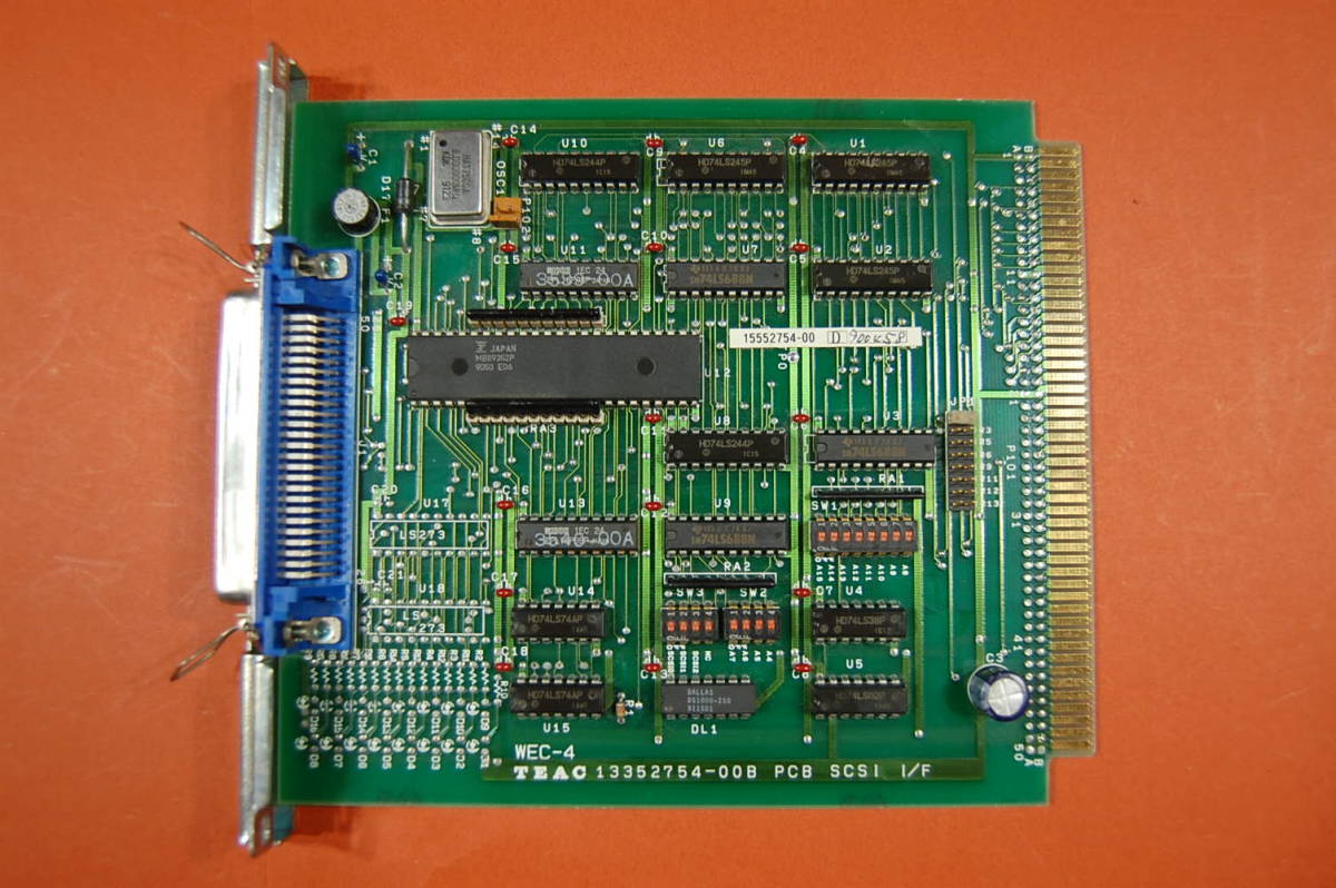 PC98 Cバス用 インターフェースボード TEAC WEC-4 SCSI I/F 動作未確認 現状渡し ジャンク扱いにて　S-032 0458 _画像1