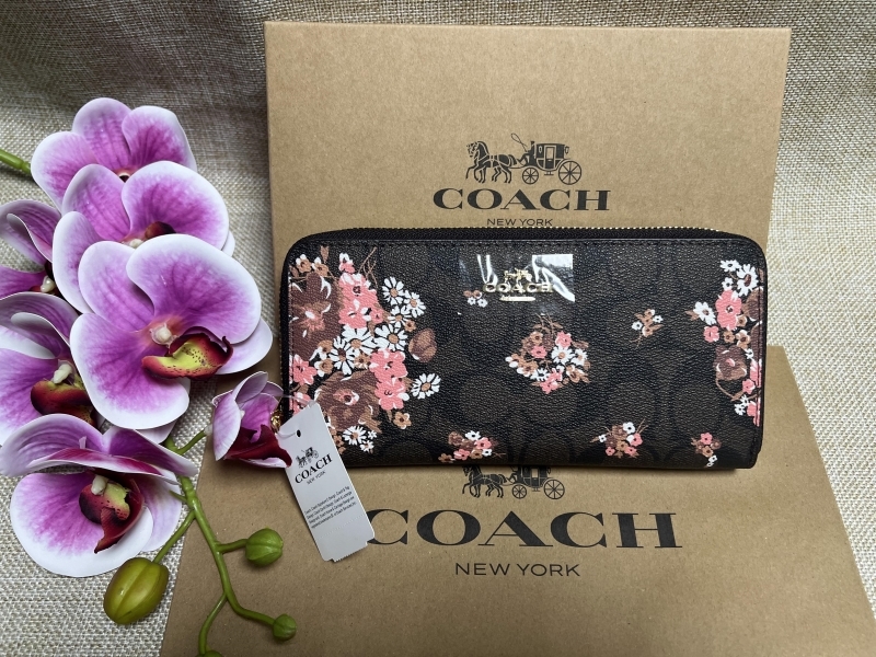 コーチ COACH 財布 長財布 シグネチャー ブーケ フラワー 花柄 コーチ COACH 財布 長財布 シグネチャー ブーケ フラワー 花柄