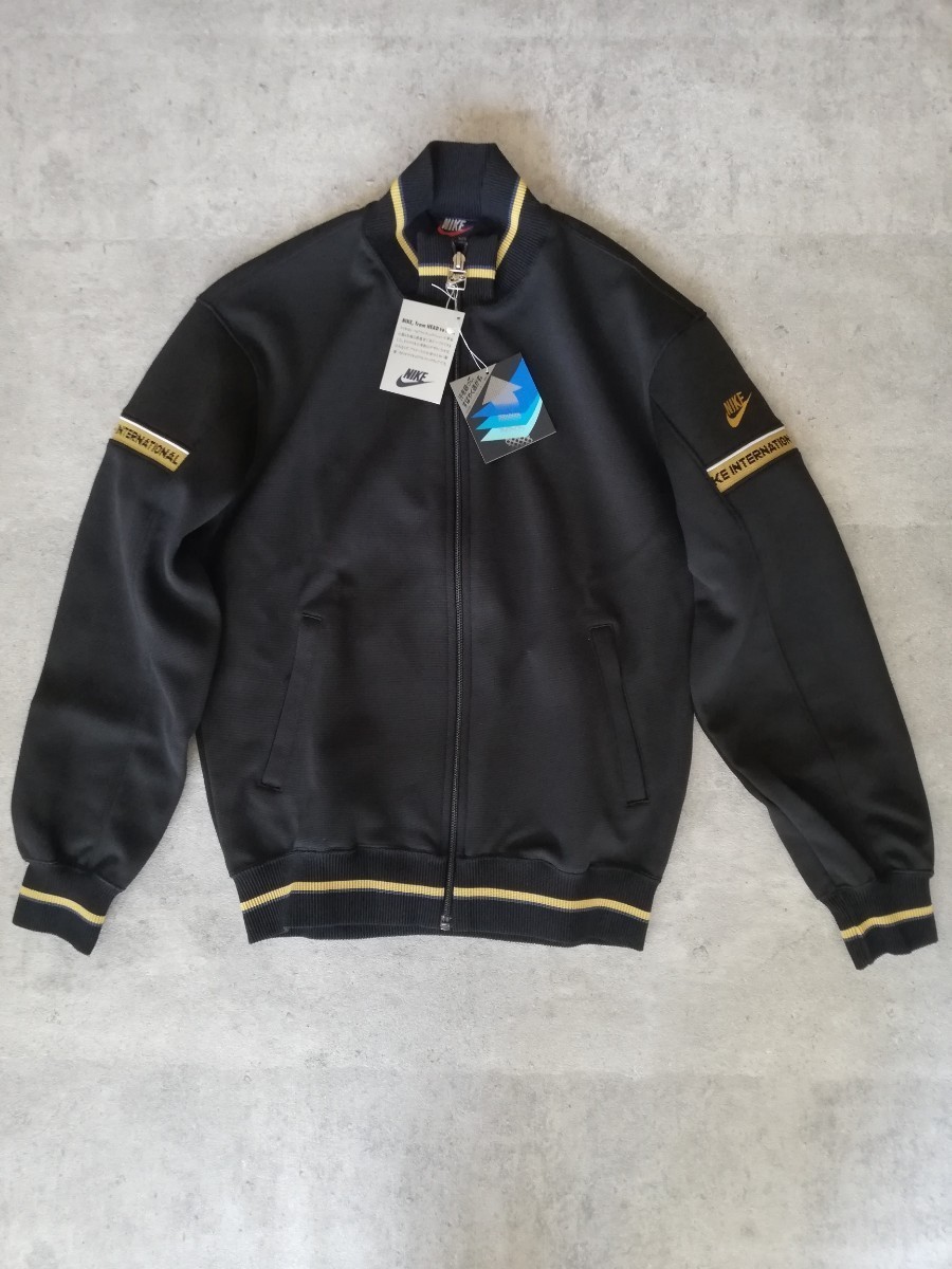 デッドストック!! 80s NIKE ジャージ 日本製 黒 ゴールド ヴィンテージ