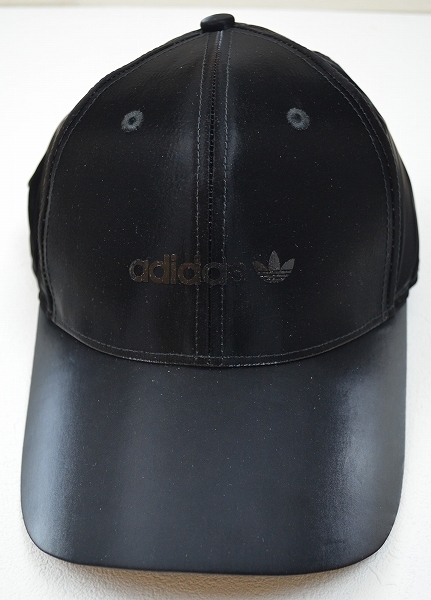 ☆【adidas アディダス】光沢帽子・キャップ HK0151 BLACK OSFZ（54-57cm）_画像1