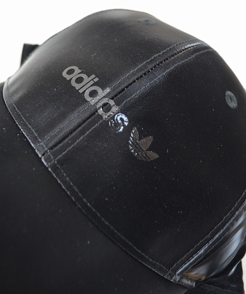 ☆【adidas アディダス】光沢帽子・キャップ HK0151 BLACK OSFZ（54-57cm）_画像6