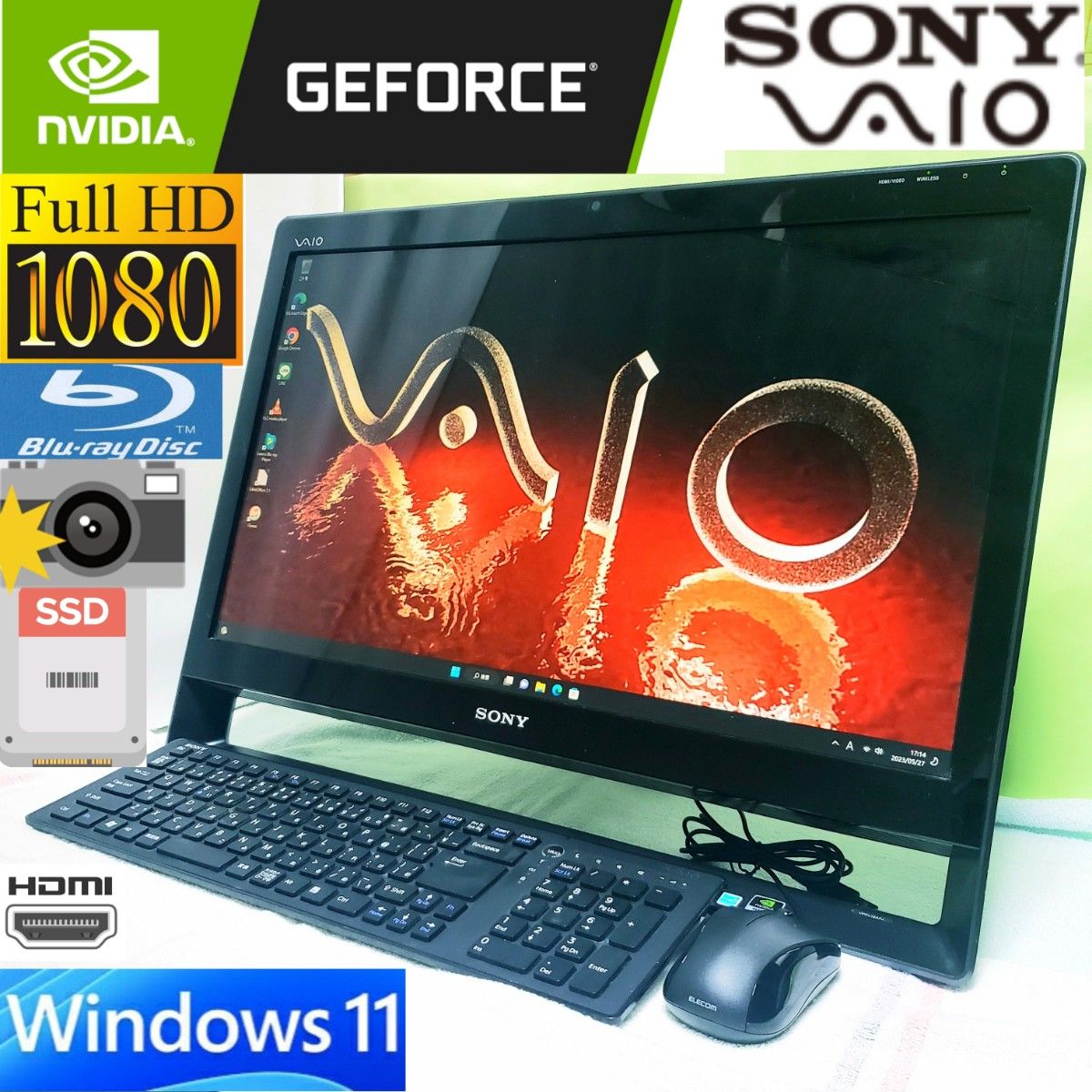 ☆大人気VAIO☆高画質‼GeForce☆爆速‼4コア&SSD&大容量メモリ☆-