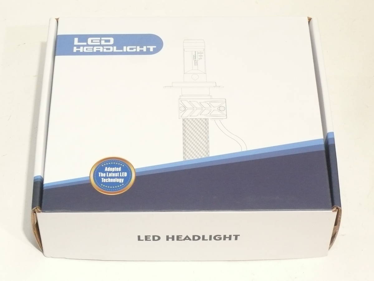 未使用 LED ヘッドライト H4 ヒートリボン式 L4000LM.H4000LM 6500K L22W.H22W DC12-24V 車 バイク HEADLIGHT_画像1