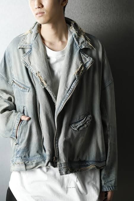 JULIUS 22SS デニム ライダース ジャケット サイズ3 定価68200