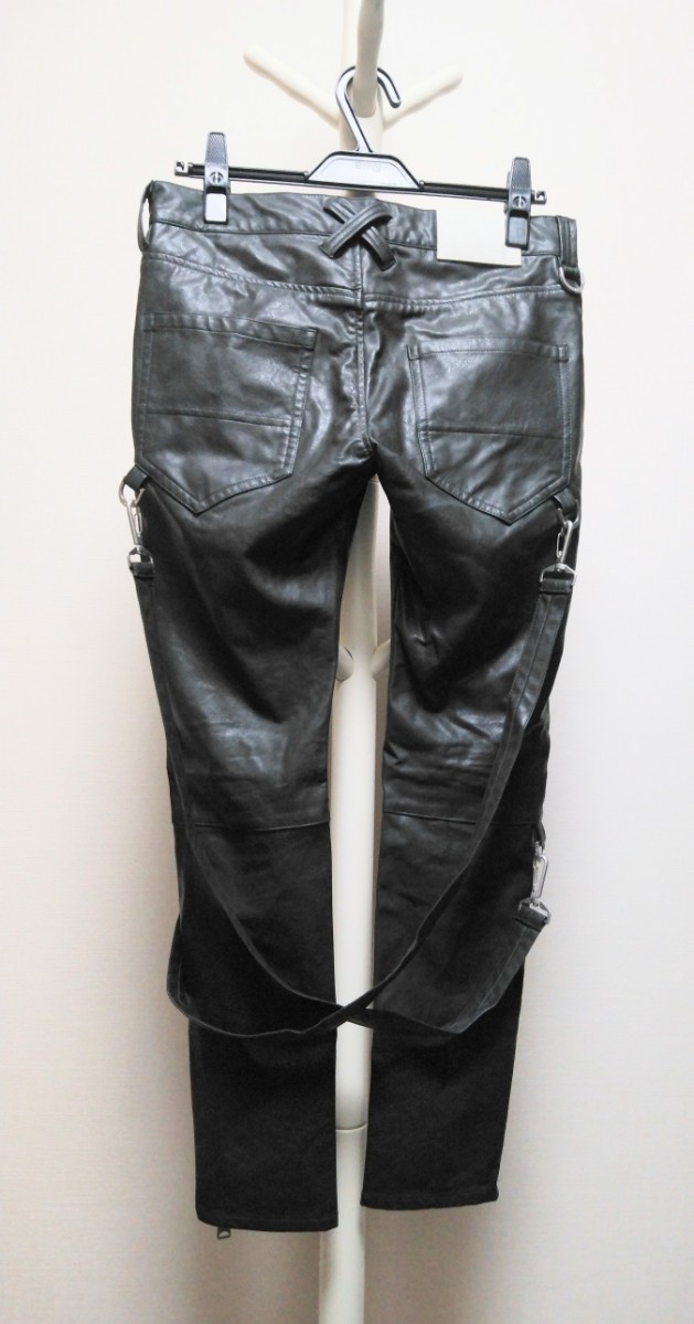 NOID BLACK 20AW Synth tik кожа bo винтаж обтягивающий брюки размер 1 NO IDno- I ti обычная цена 25300