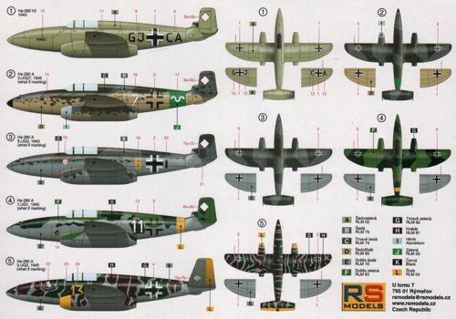 ○RS MODEL アールエスモデル／ ハインケル He280 V-2 1943 (1/72)_画像2