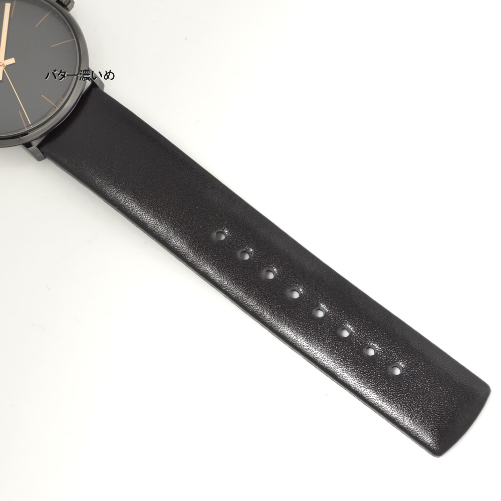 カルバンクライン Calvin Klein 腕時計 メンズ 革ベルト レザーベルト クオーツ ハイヌーン ブラック BKRZ 新品 未使用_画像5