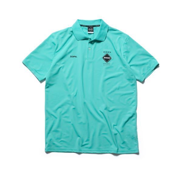 【美品】【レターパックプラス対応】 FCRB f.c real bristol エフシーレアルブリストル SOPHNET ソフ S/S TEAM POLO ポロシャツ LIGHT BLUE_画像1