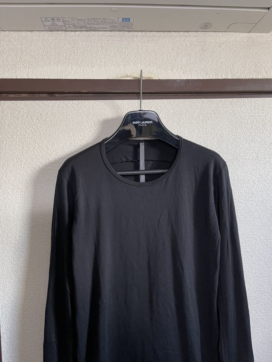 [ хорошая вещь ][ стоимость доставки самый дешевый 360 иен ]KAZUYUKI KUMAGAI ATTACHMENTkazyuki медведь gai Attachment cut and sewn футболка длинный рукав BLACK черный чёрный цвет 