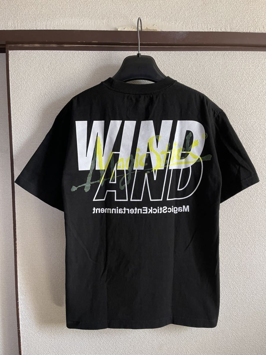 【美品】 【送料最安360円】 WIND AND SEA × MAGIC STICK ウィンダンシー マジックスティック Tシャツ カットソー 半袖 BLACK ブラック 黒_画像4