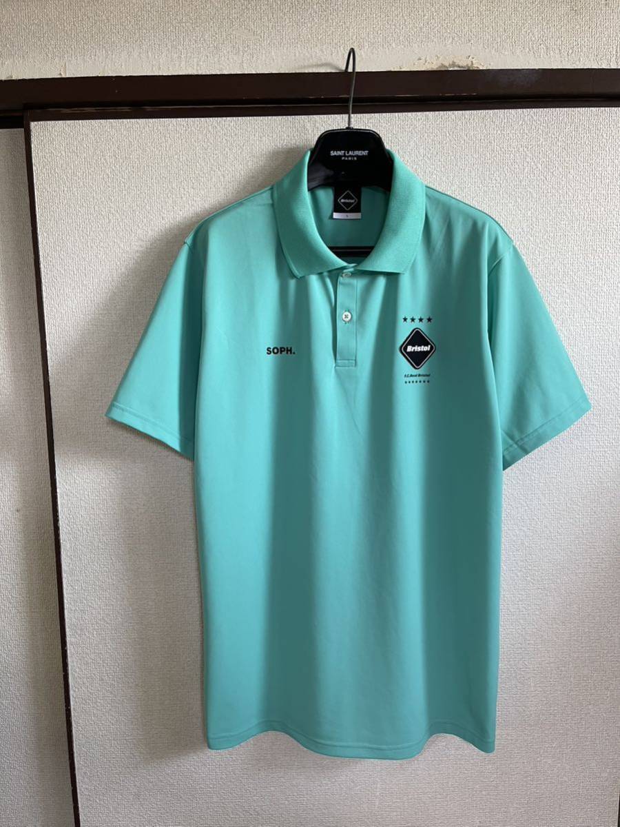 【美品】【レターパックプラス対応】 FCRB f.c real bristol エフシーレアルブリストル SOPHNET ソフ S/S TEAM POLO ポロシャツ LIGHT BLUE_画像3