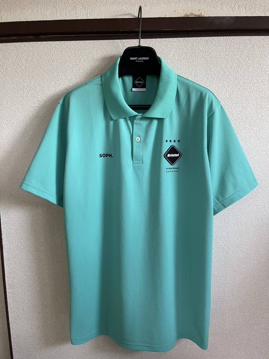 【美品】【レターパックプラス対応】 FCRB f.c real bristol エフシーレアルブリストル SOPHNET ソフ S/S TEAM POLO ポロシャツ LIGHT BLUE_画像5