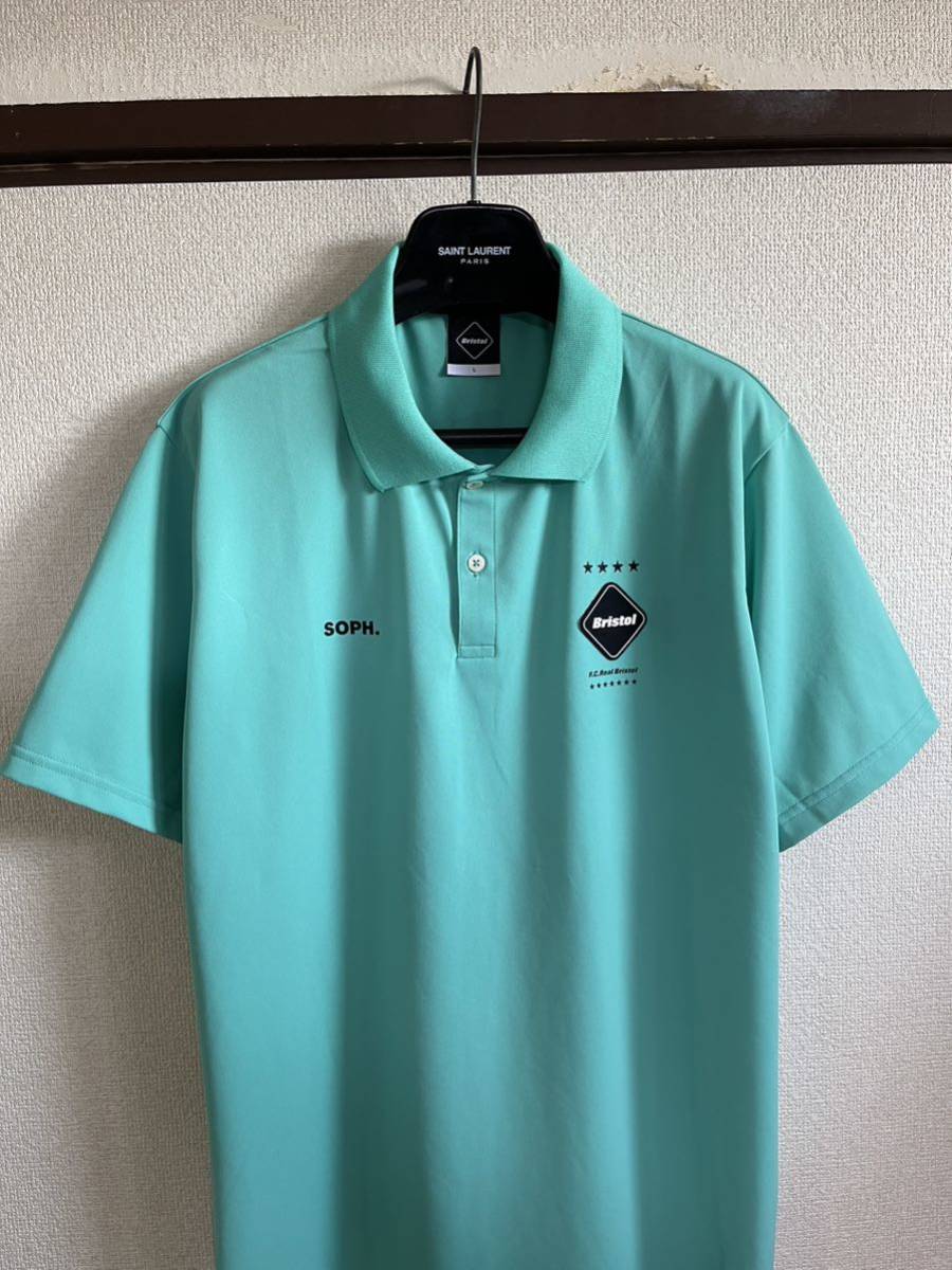 【美品】【レターパックプラス対応】 FCRB f.c real bristol エフシーレアルブリストル SOPHNET ソフ S/S TEAM POLO ポロシャツ LIGHT BLUE_画像8