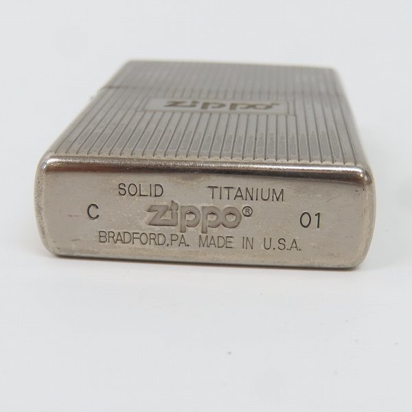【人気投票 】ハイブランド人気ランキング! ZIPPO/ジッポー SOLID TITANIUM/ソリッドチタニウム 社ロゴ タウン&カントリー