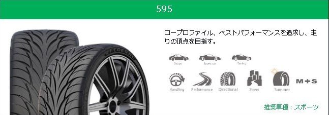 【特価新品－2本セット】205/55R16 91W ◆フェデラル SS595◆サマータイヤ FEDERAL【年式落ち在庫処分】▲ショップ直送は送料が安い！_フェデラル SS595 205/55R16 91W