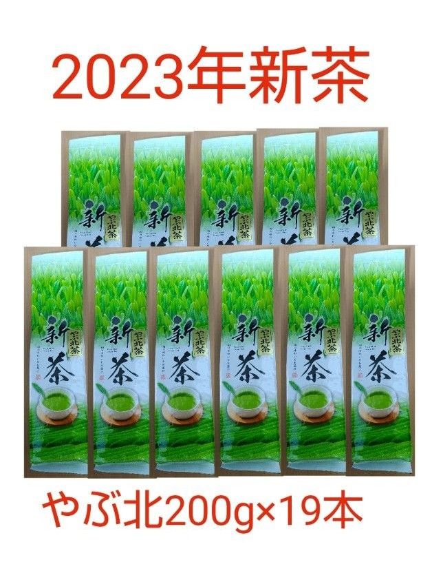 2023年新茶 静岡県牧之原市産煎茶 やぶ北 平袋200g×19