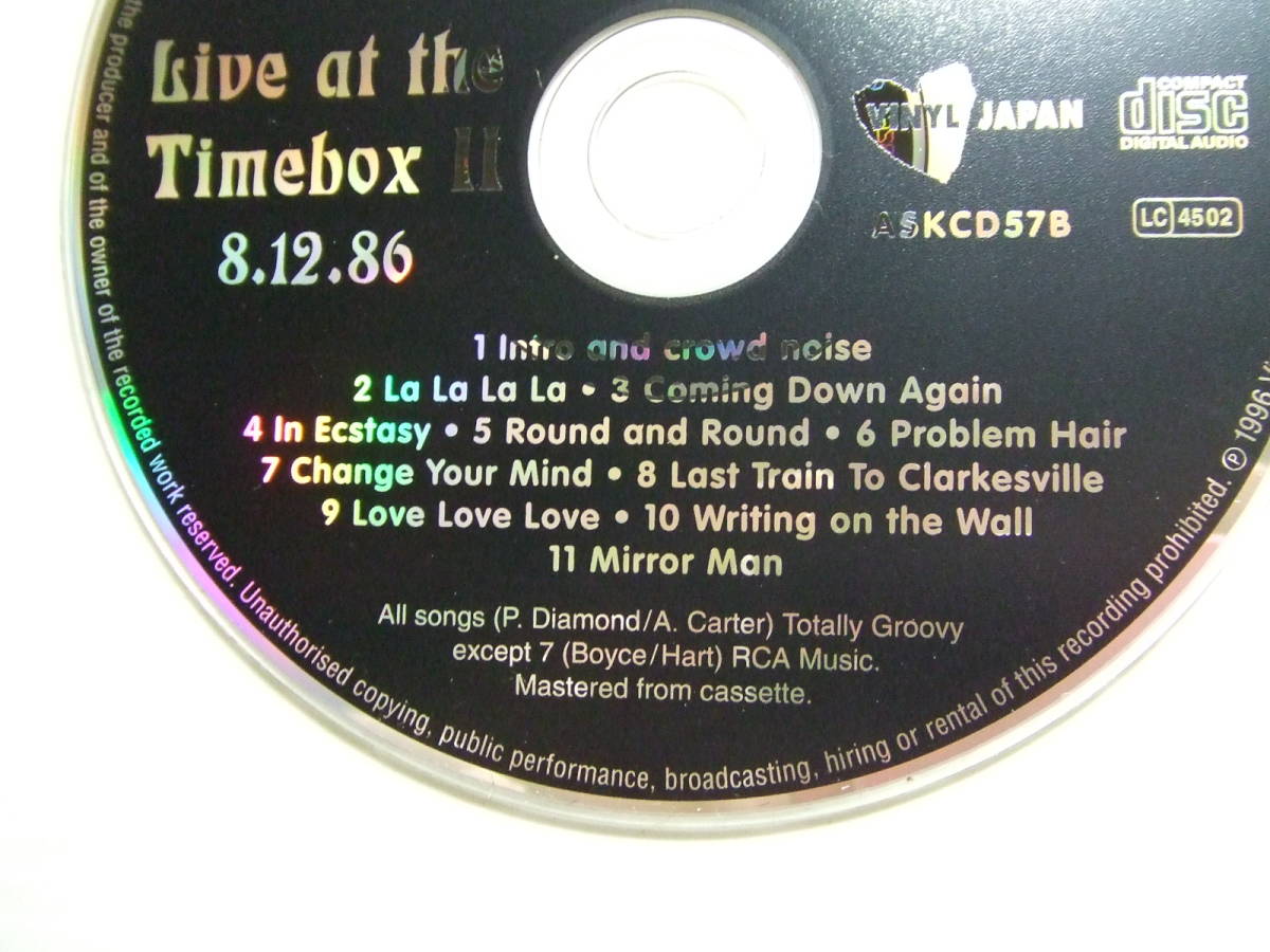 CD★LOOKING GLASS, THE (ザ・ルッキング・グラス)LIVE AT THE TIMEBOX Ⅱ　8.12.86 ★8枚まで同梱送料160円 ル_画像2