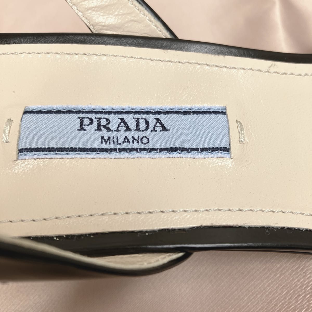 【未使用品】PRADAプラダ ミュール サンダル 保存袋付 39 1/2