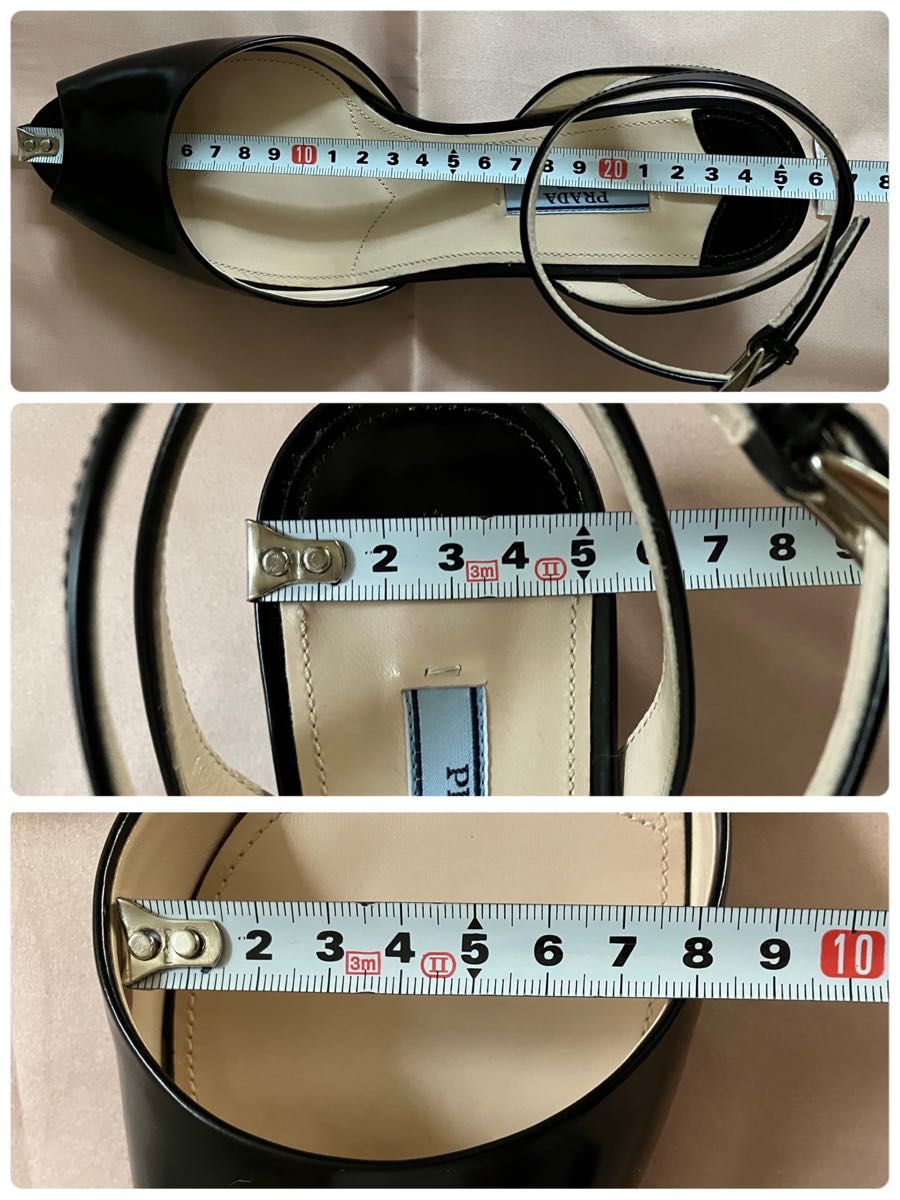 【未使用品】PRADAプラダ ミュール サンダル 保存袋付 39 1/2