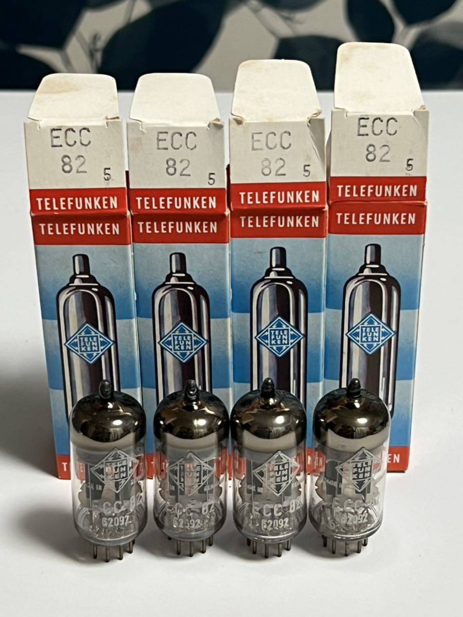 ECC82 TELEFUNKEN 4本 試験済み 真空管 未使用に近いように見えます