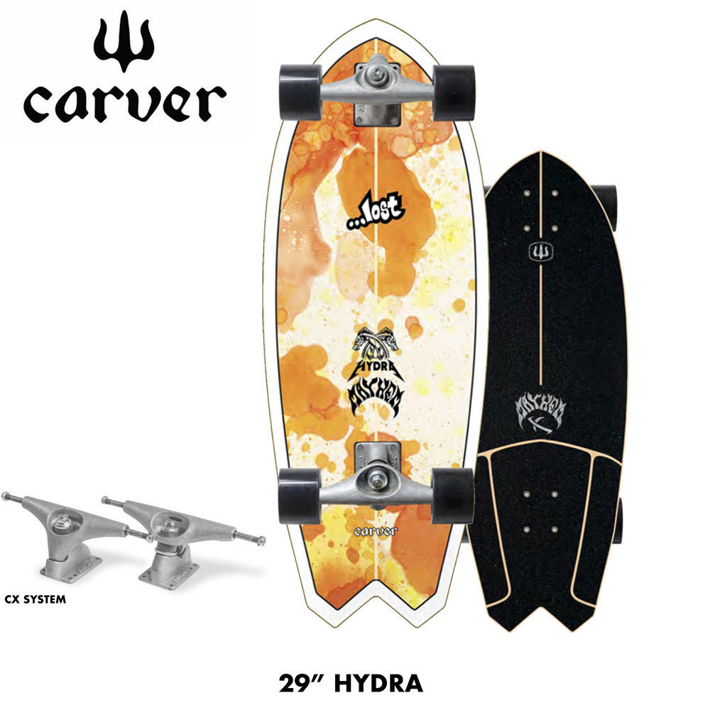 CARVER カーバー スケートボード LOST Hydra 29インチ　CX4トラック サーフスケート_画像1