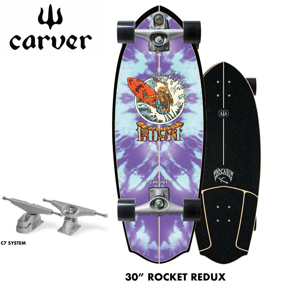 CARVER CarVer скейтборд LOST Rocket Redux 30 дюймовый C7 грузовик Surf skate 