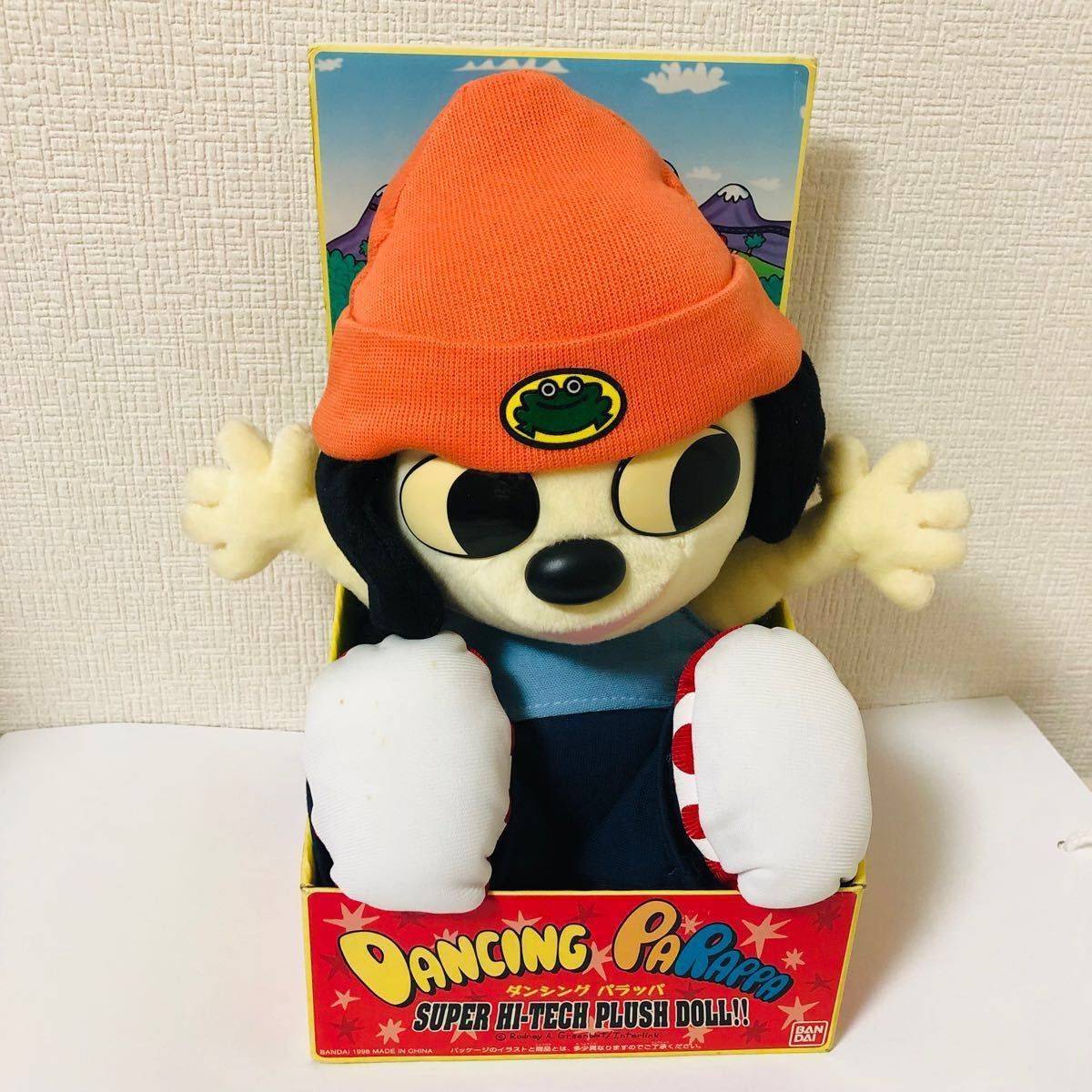 1998年 Bandai ダンシング パラッパ ぬいぐるみ レア パラッパラッパー