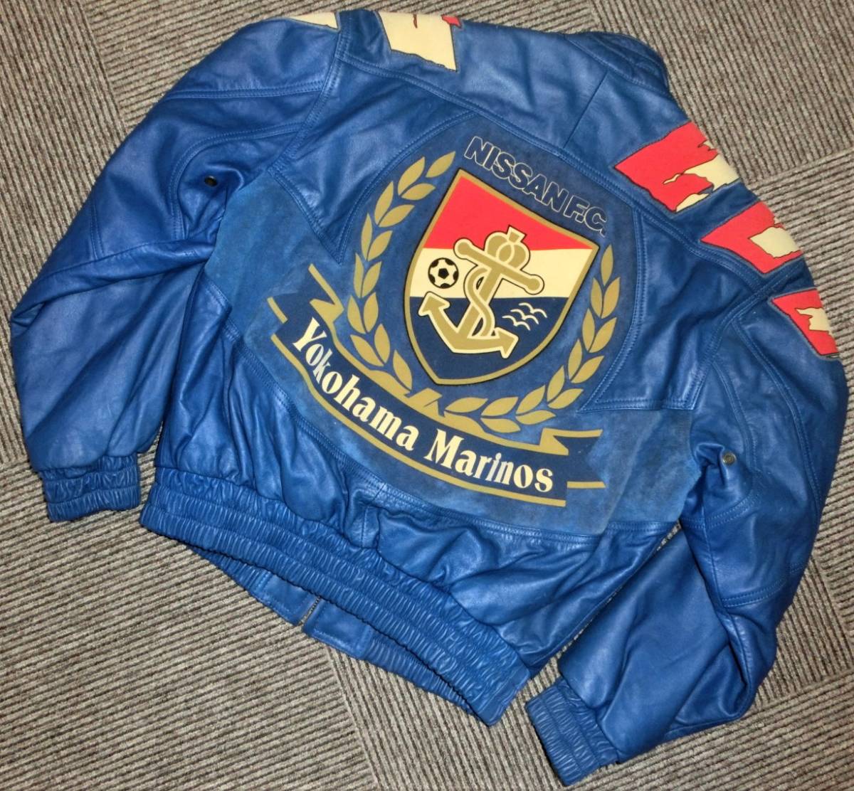 話題の人気 横浜マリノス 1993年 レアアイテム KADOYAレザージャケット 
