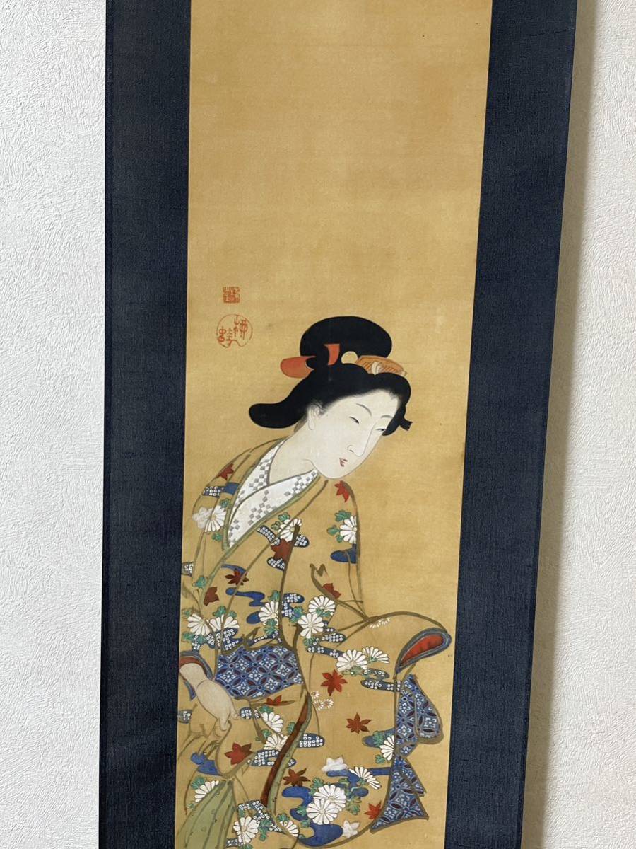  prompt decision! copy . river country .(. generation ) autograph ukiyoe autumn beauty picture hanging scroll ( search = north . wide -ply country .. country country . spring confidence country . britain mountain britain Izumi . year .. goldfish cat cat )