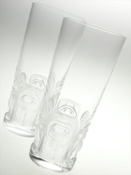 n595 LALIQUE ラリック クリスタル ケプリ スカラベ 甲虫 ペア