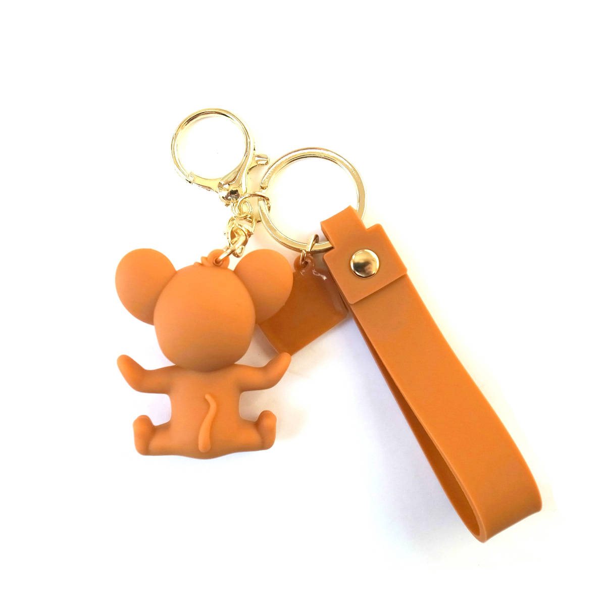  Tom . Jerry solid mascot key holder with strap . Jerry design 