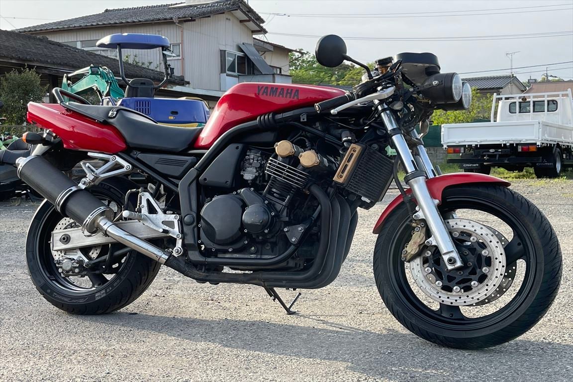 FZ400 売り切り！１円スタート！4YR！カスタム！キャブ車！社外マフラー!エンジン始動確認済!レストアベース!検)CBR400F 全国配送!福岡佐賀