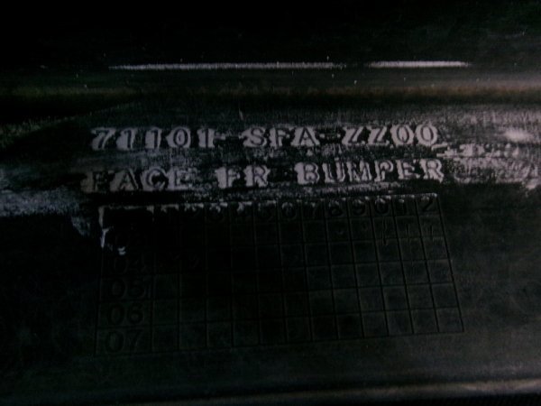 JB5 JB6 前期 ライフ 純正 フロントバンパー 71101-SFA-ZZ00 シルバー　(アー254)_画像7