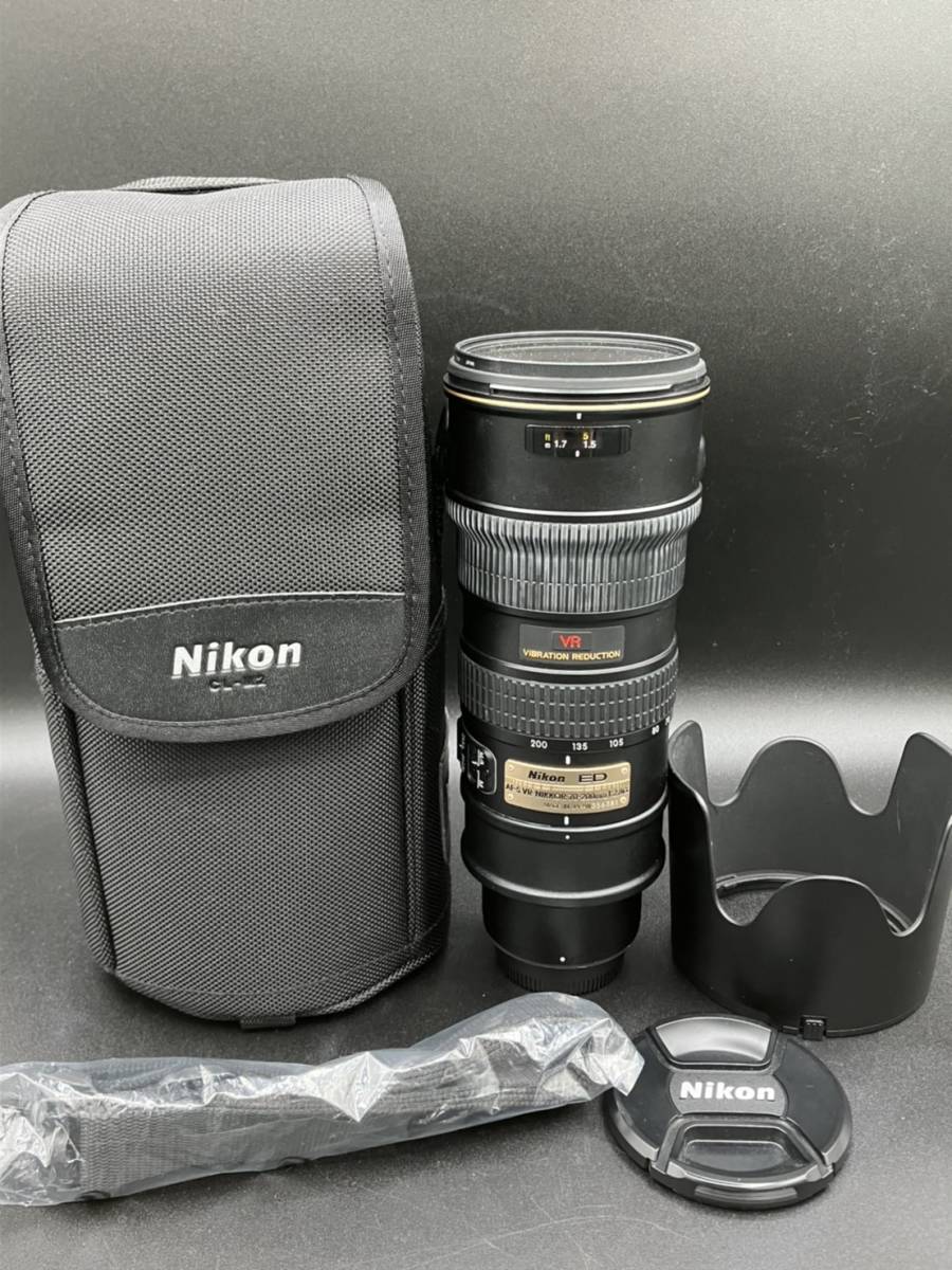 Nikon ニコン AF-S VR Zoom Nikkor ED 70-200mm F2.8G ブラック　袋入り　_画像1