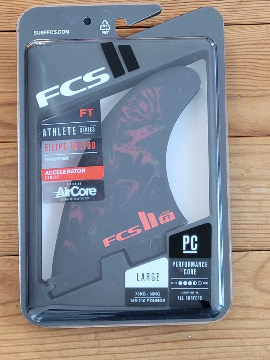 ＜新品・即決・送込＞ FCSⅡ FT フィリペ・トレード エアコア トライフィン黒赤 L