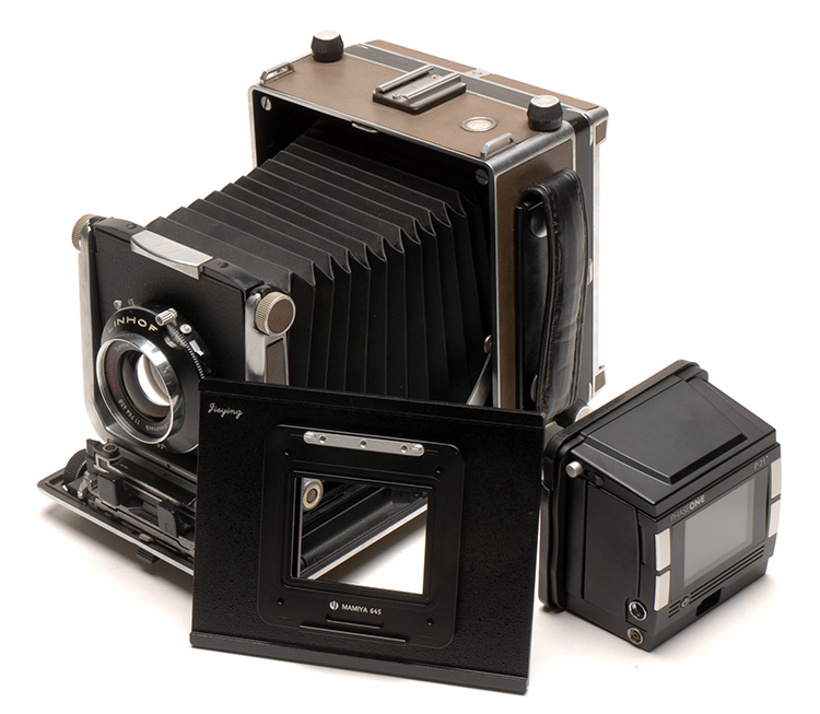 4x5大判カメラ用 デジタルバックアダプター Mamiya645マウントのデジタルバック用