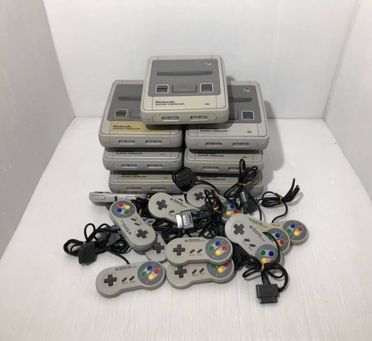 任天堂 スーパーファミコン 本体 7台 コントローラー 13台 大量セット 動作未確認 ジャンク Nintendo SUPER Famicom SFC  初期 中期(本体、アクセサリー)｜売買されたオークション情報、ヤフオク! の商品情報をアーカイブ公開