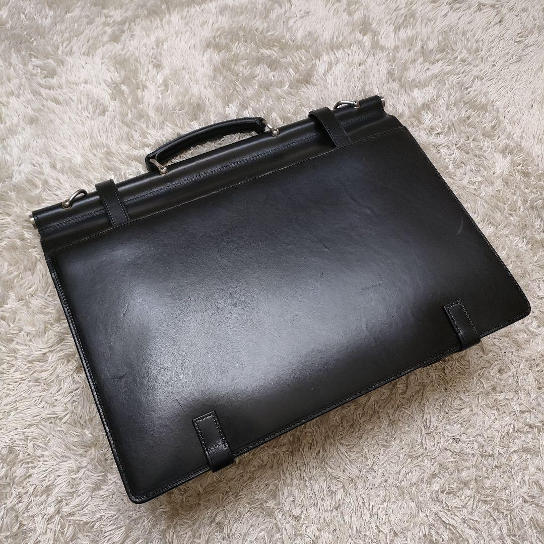 ポーター 本革 2way ダレスバッグ 吉田鞄 鍵あり 黒 牛革 ビジネス