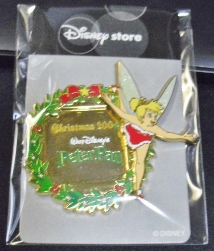 Tinkerbell 2004 Рождественский штифт Binde/Peter Pan Pins Pinbatch Disney More Lease