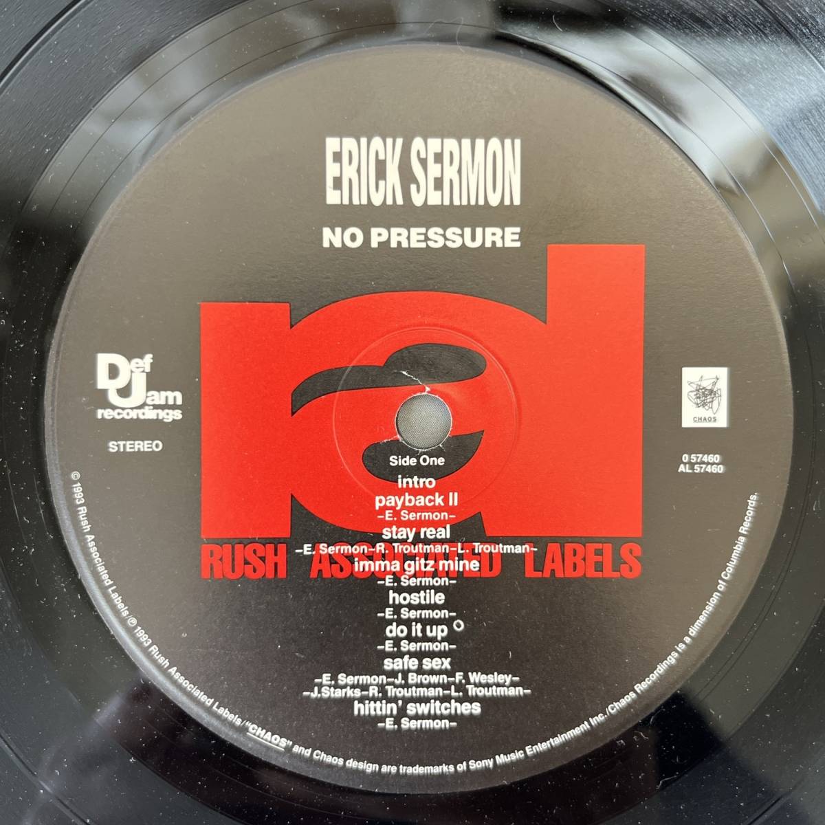 USオリジナル LP. Erick Sermon No Pressure. 0 57460. オリジナルスリーヴの画像4