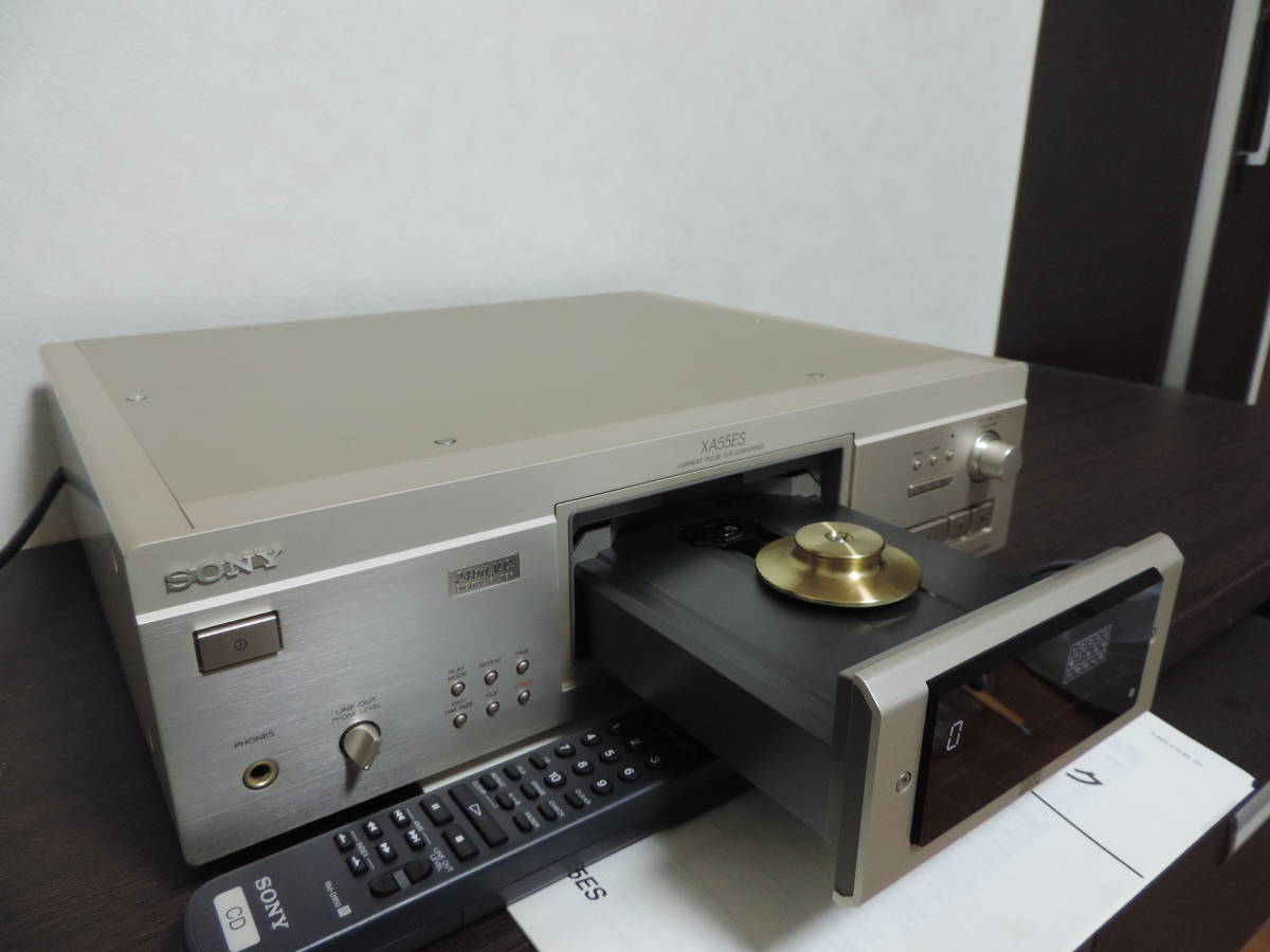 SONY CD player CDP-XA55ES height sound quality .Extra Tune service being completed USED