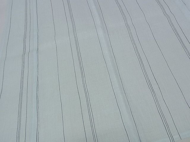 平和屋■極上 夏物 織物の名産 近江ちぢみ 間道 月白色 麻 証明書付き 逸品 新品 2s500470の画像4
