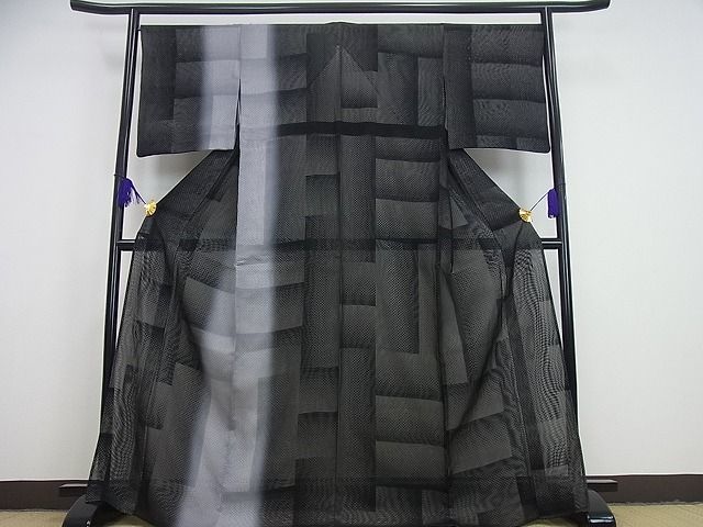 定番 平和屋着物■極上 訪問着 紗袷 無双 紗×絽 幾何学文様 逸品3s2157 仕立て上がり 定番 平和屋着物■極上 訪問着 紗袷 無双 紗×絽 幾何学文様 逸品3s2157 仕立て上がり