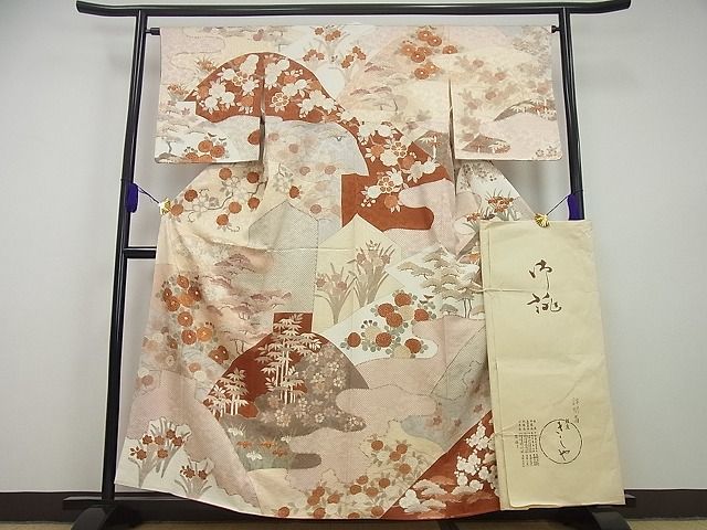 限定セール！】 平和屋着物□極上 銀座きしや 訪問着 駒刺繍 霞草花文