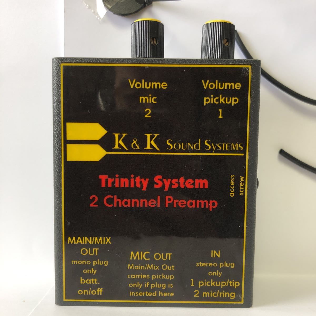注！ジャンク！ K & K Sound Systems Trinity System 2 Channel Preamp Serial#EP-121258入札は自分で修理出来る方限定の画像1