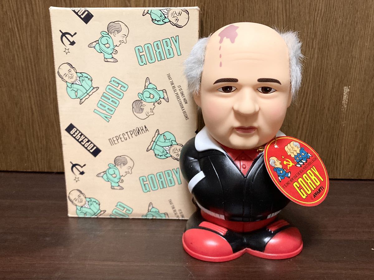 未使用 GORBY BANK FIGURE Gorbachev ゴルビー バンク ゴルバチョフ ソフビ フィギュア 人形 貯金箱 アバンティー ソビエト連邦 ソ連_画像2