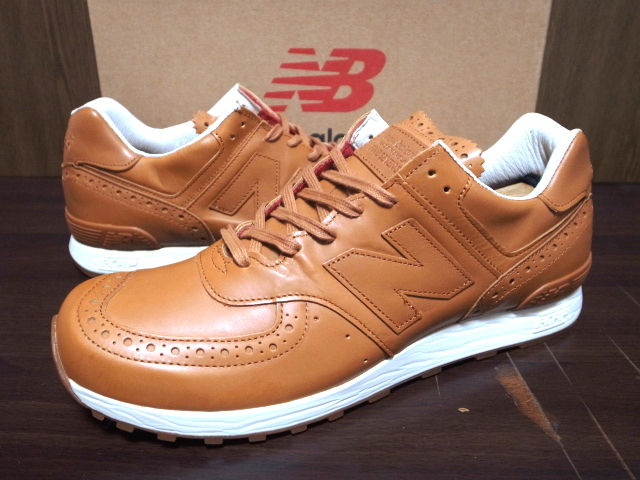 New Balance M576 GRB Grenson New Balance Glenson Sepiored Note Made.in.england Кожаная кожа кожаный чай US11.5 US11.5